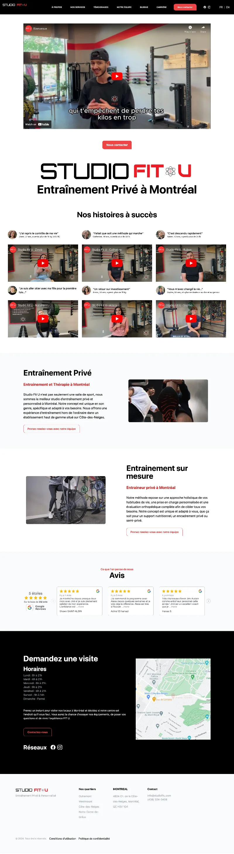 Présentation du site internet de Studio Fitu